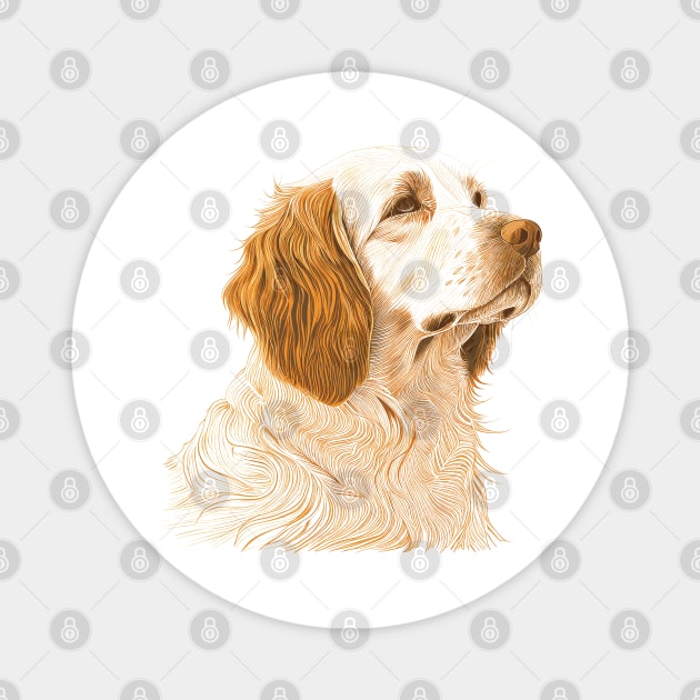 Cute Cocker Spaniel Magnet by HappyDigital